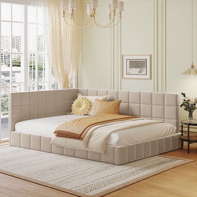 Hokku Designs Upholstered Daybed Sofa Bed Frame Wayfair Canada